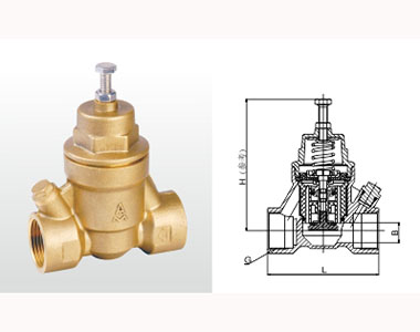 埃美柯黃銅過濾型減壓閥結構圖
